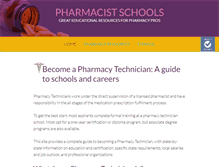 Tablet Screenshot of pharmacistschools.org